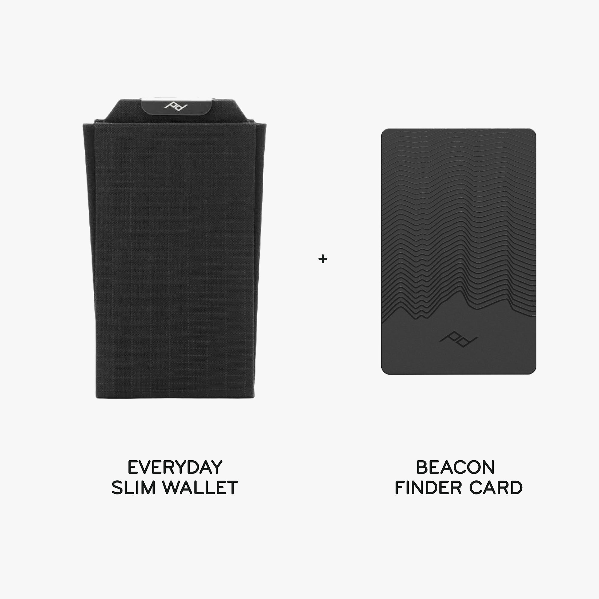 Everyday Slim Wallet + Beacon Card Bundle 1 | Black