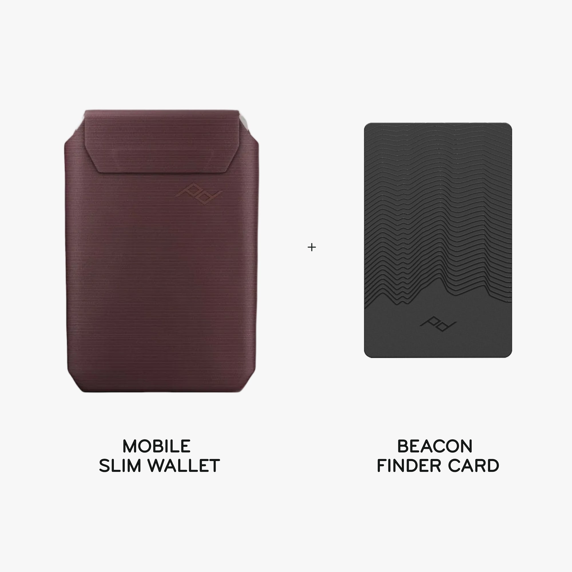 Mobile Slim Wallet  + Beacon Card Bundle 1 | Eclipse | Nylon