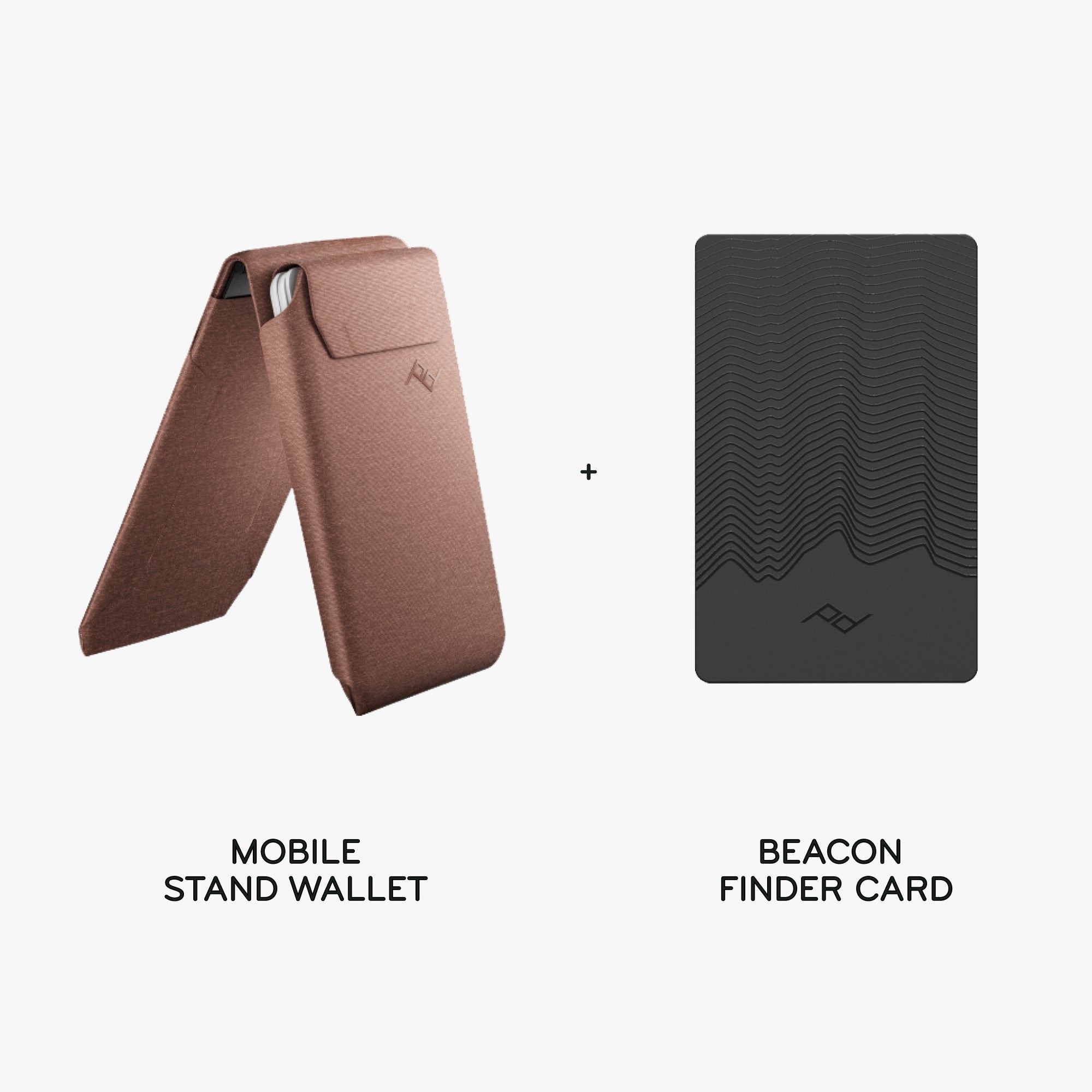 Mobile Stand Wallet + Beacon Card Bundle 1 | Eclipse | Nylon